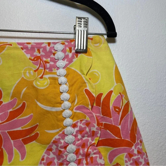 Lilly Pulitzer Sunrise Pina Colada Mini Wrap Skirt - Preppy Pencil Skirt Floral - Picture 3 of 6